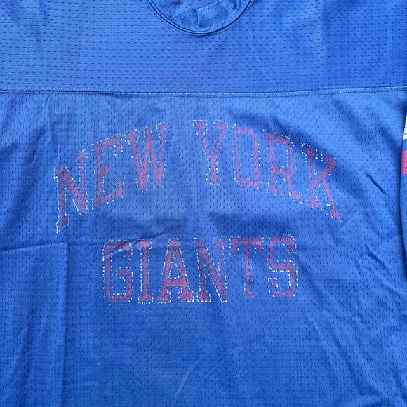 True Vintage New York Giants 80s Champion Jersey NFL USA Made Football L Blue - Picture 3 of 12